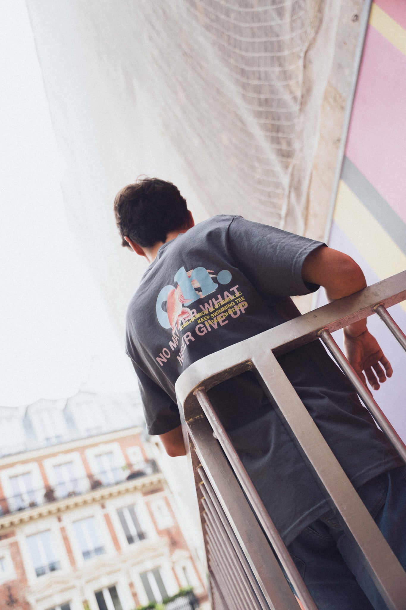 ONE HARBOR Keep Swimming Tee