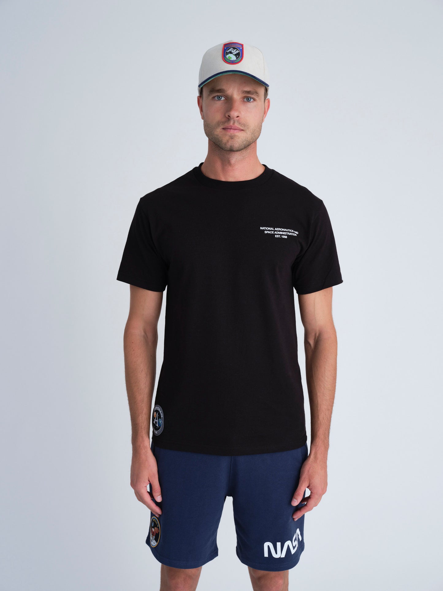 NASA Printed T-Shirt (Black)