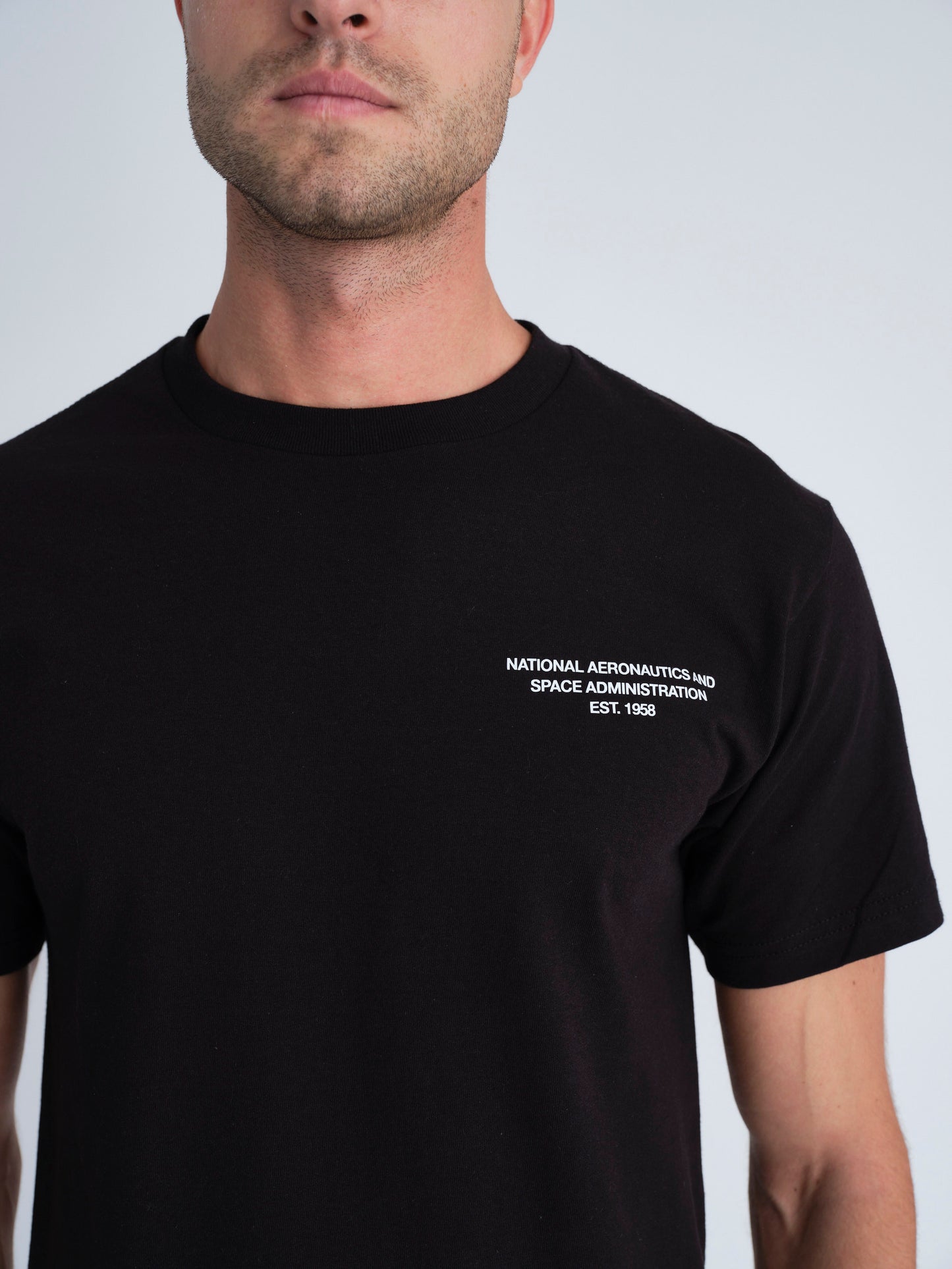 NASA Printed T-Shirt (Black)