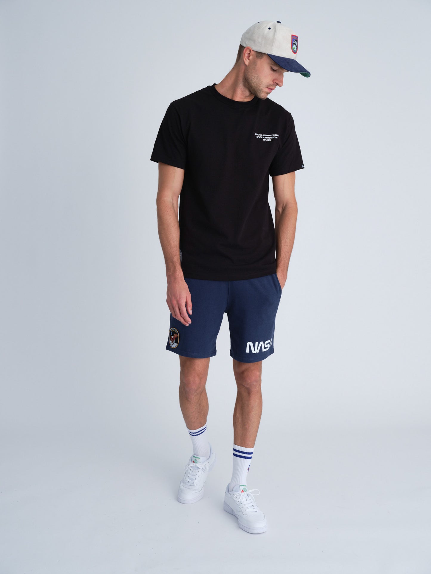 NASA Printed Shorts (Navy Blue)