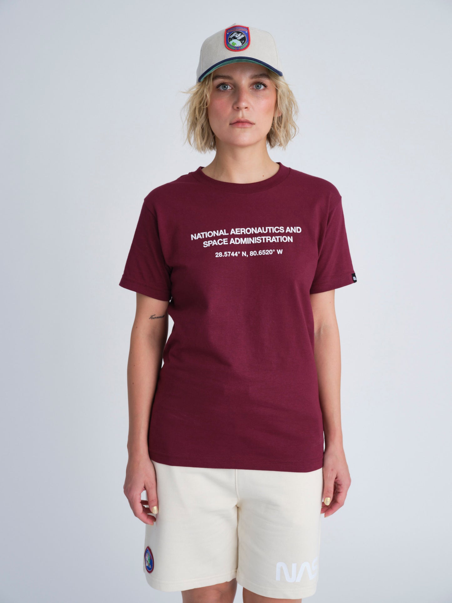 NASA Printed T-Shirt (Maroon)