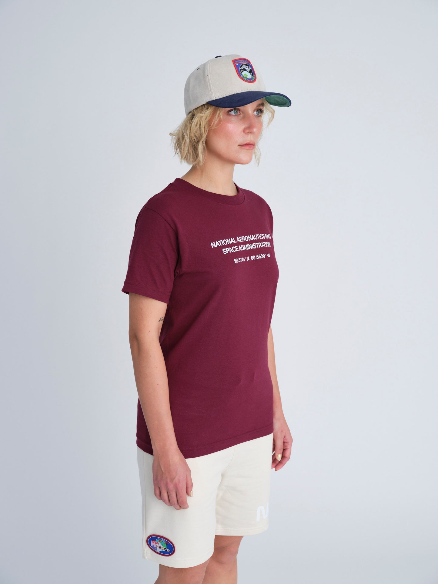NASA Printed T-Shirt (Maroon)