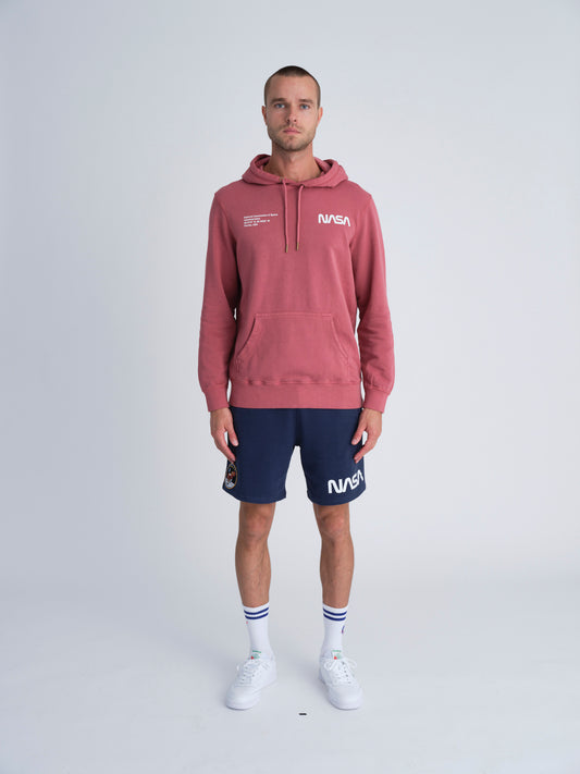 NASA Printed Hoodie (Rosewood)