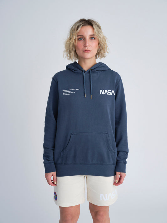 NASA Printed Hoodie (Seaside Blue)