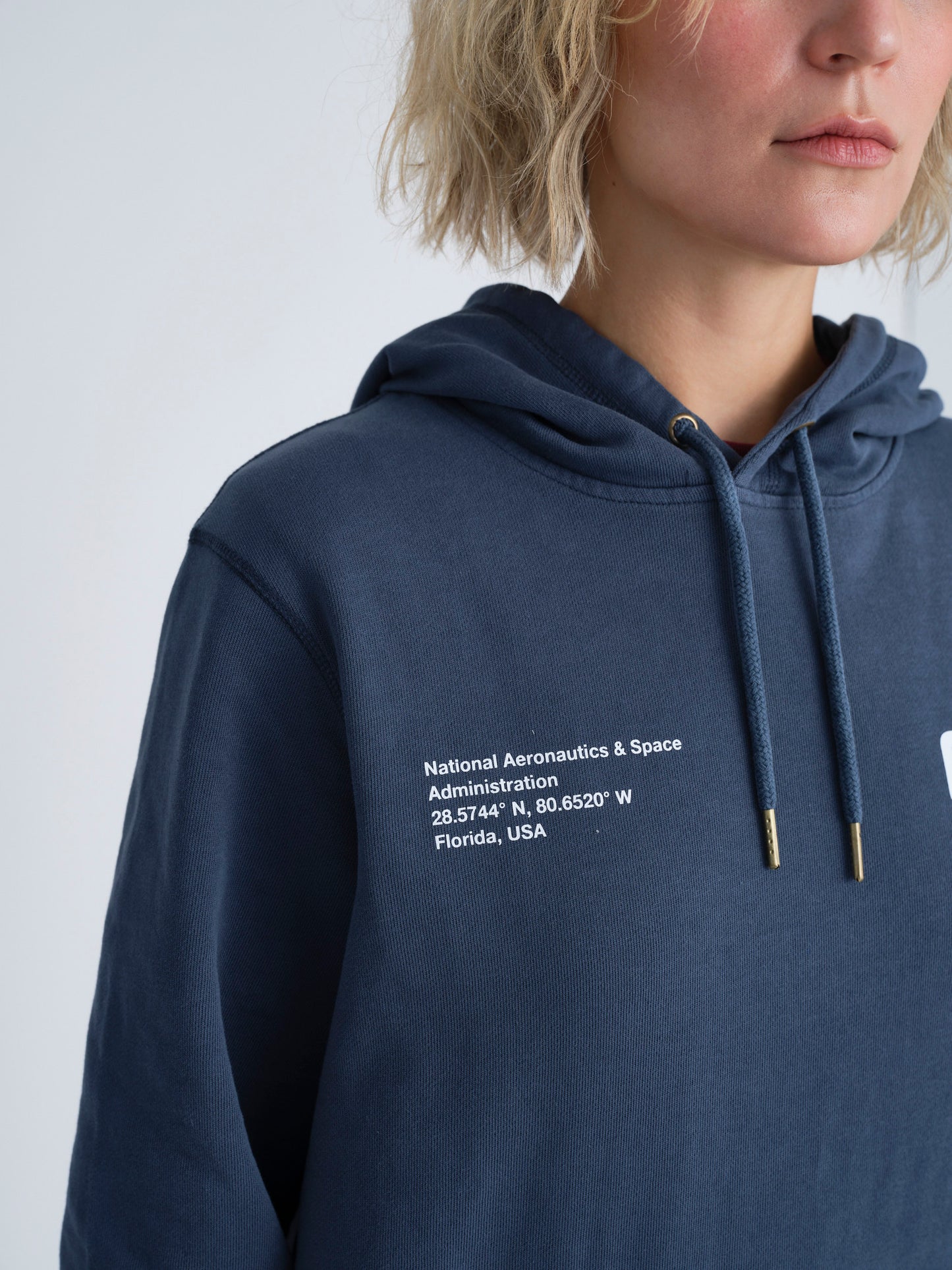 NASA Printed Hoodie (Seaside Blue)