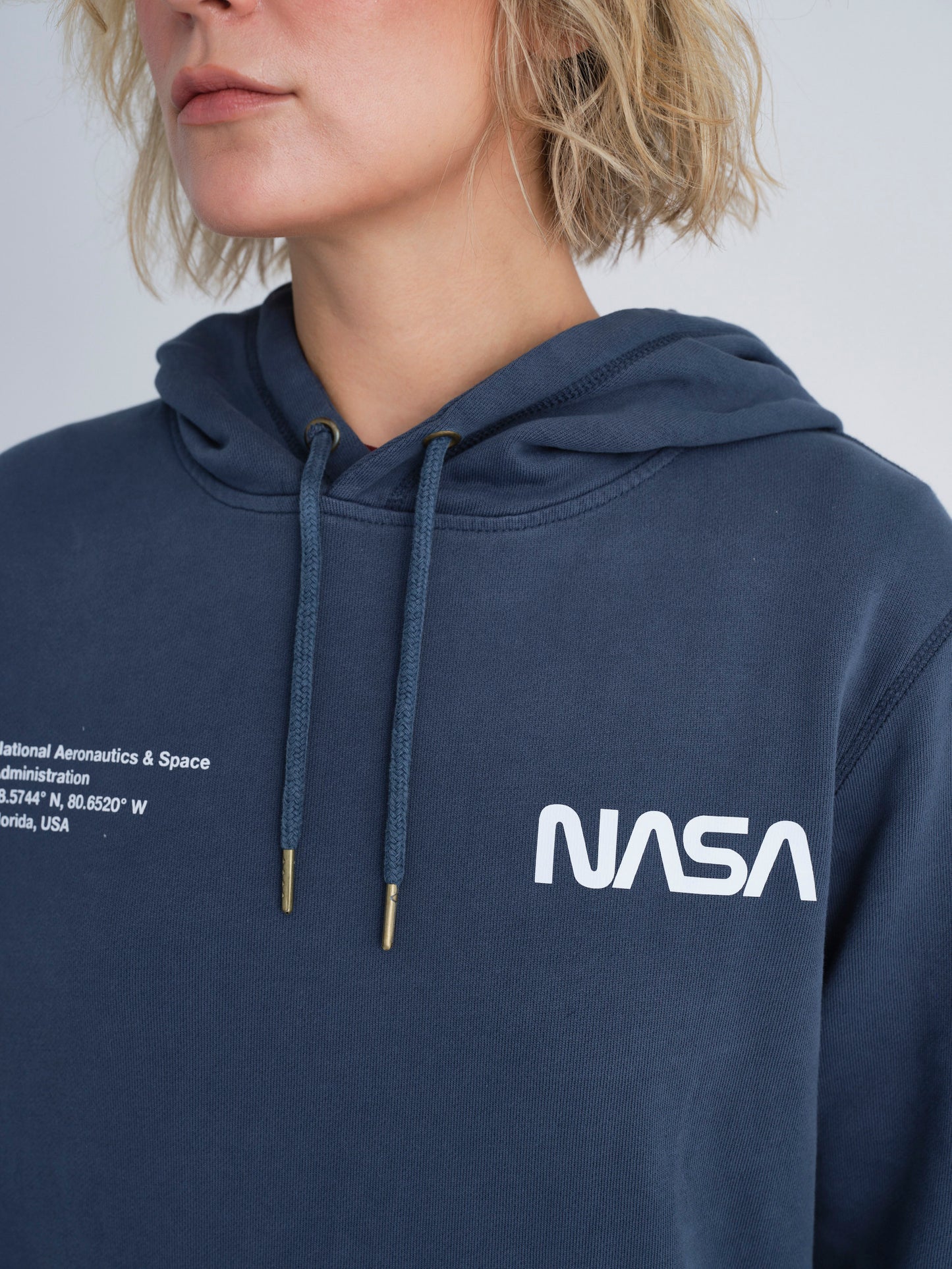 NASA Printed Hoodie (Seaside Blue)