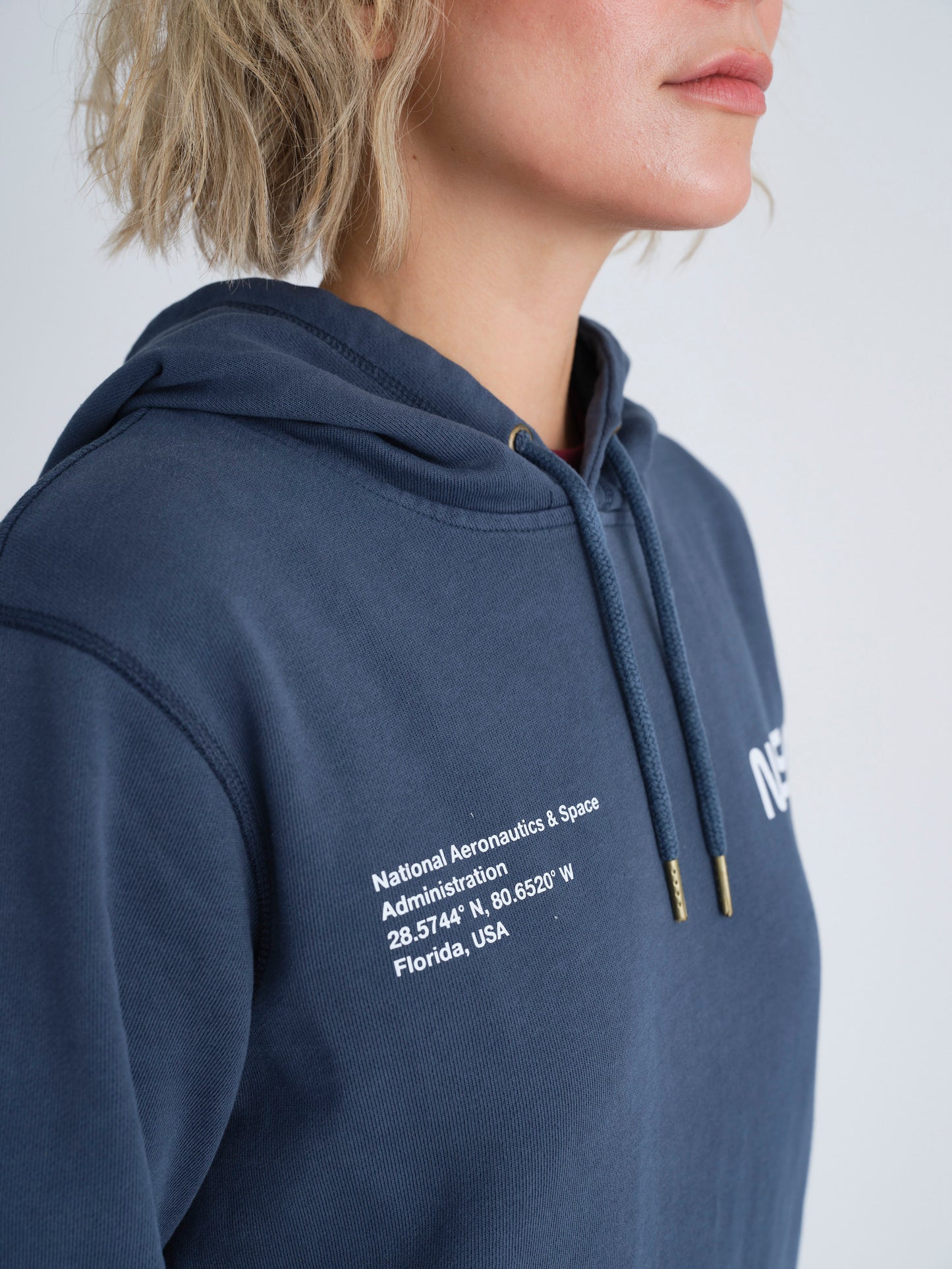 NASA Printed Hoodie (Seaside Blue)