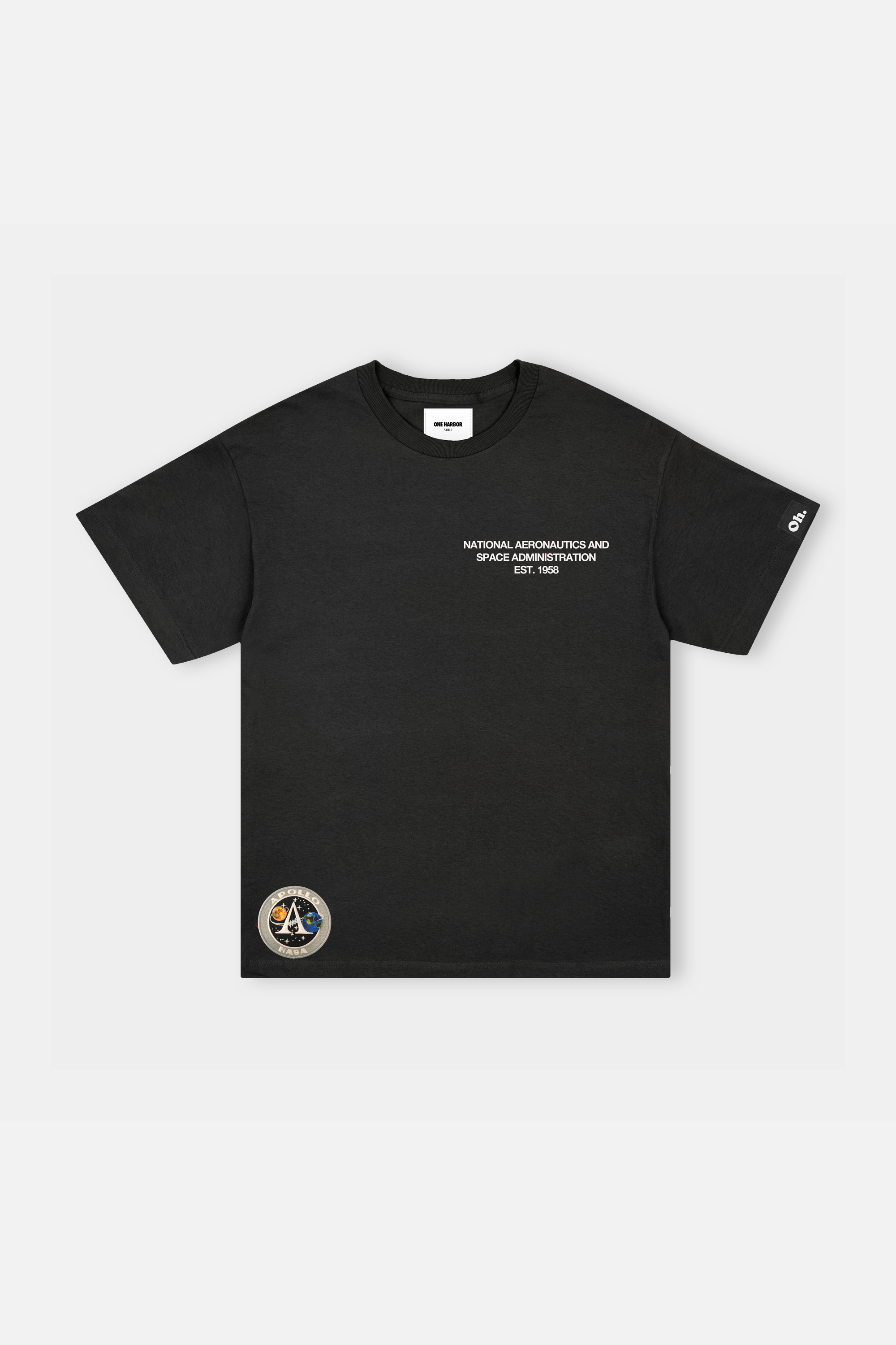 NASA Printed T-Shirt Black | One Harbor