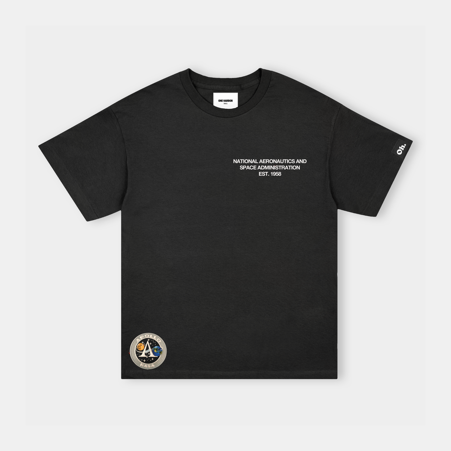 NASA Printed T-Shirt (Black)