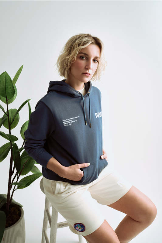 NASA Printed Hoodie (Seaside Blue)