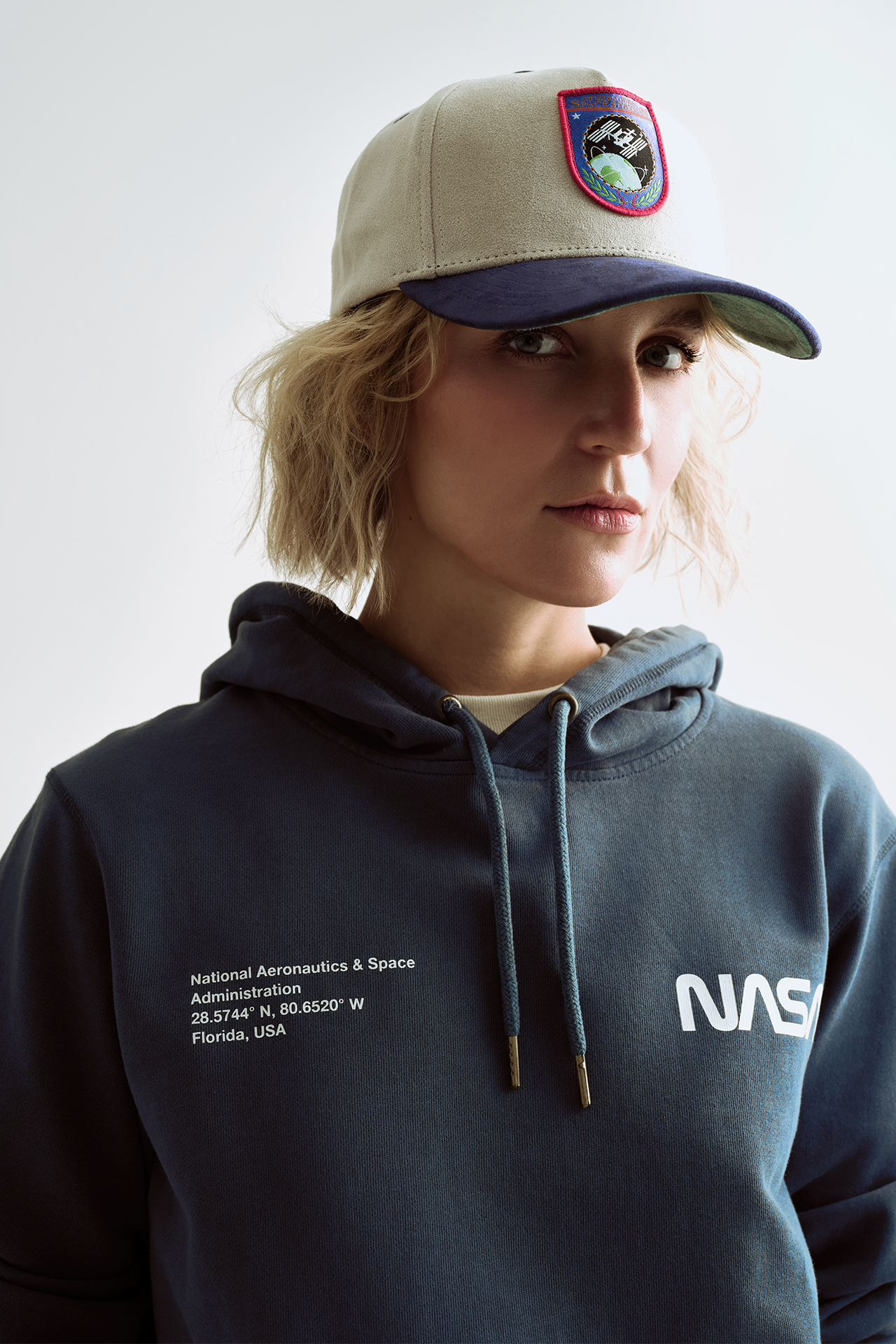 NASA Printed Hoodie (Seaside Blue)