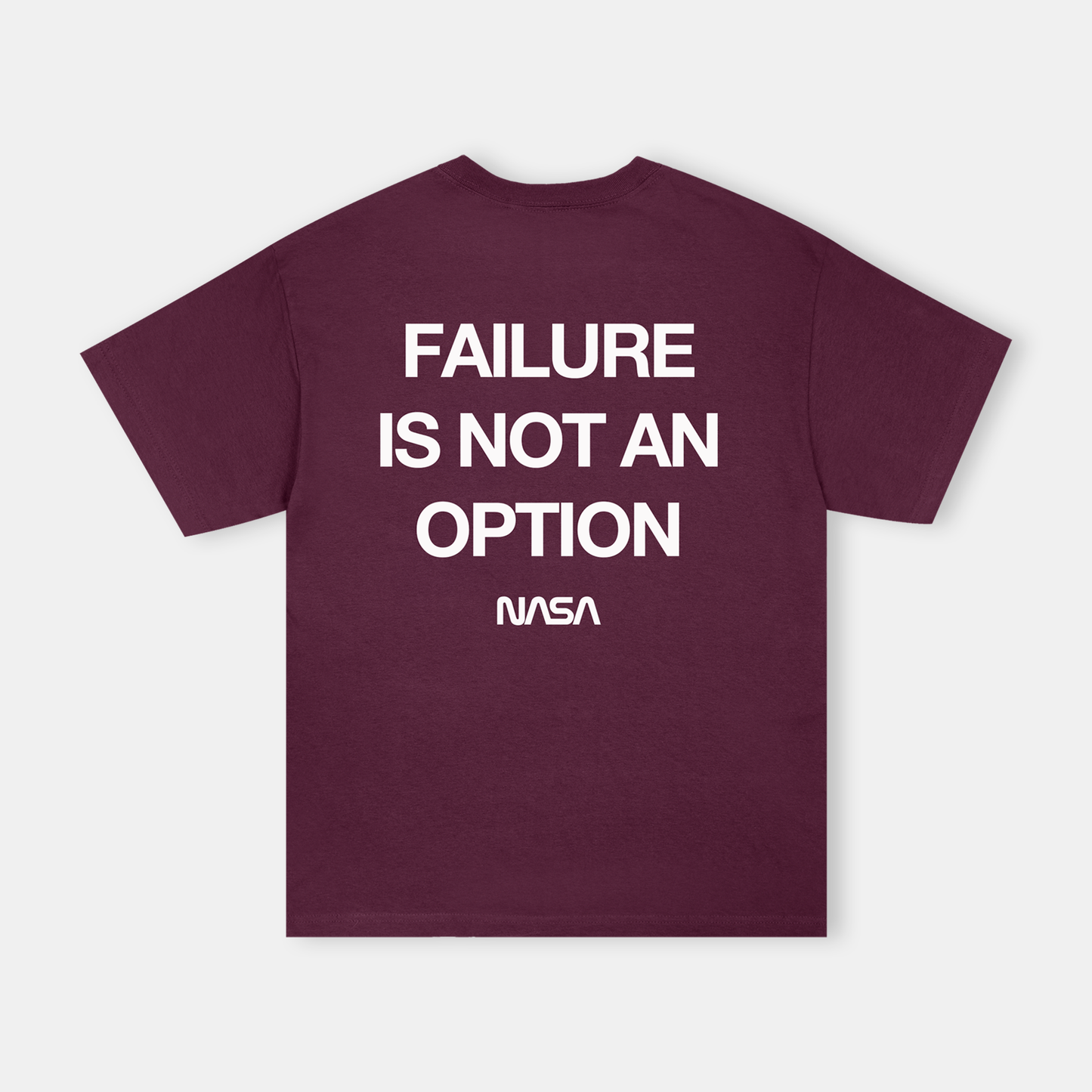NASA Printed T-Shirt (Maroon)