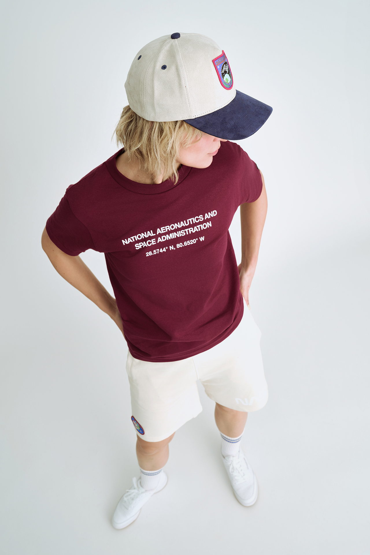 NASA Printed T-Shirt (Maroon)