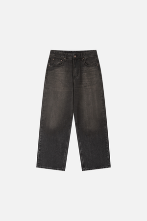 Vintage Wash Heavyweight Denim Jeans