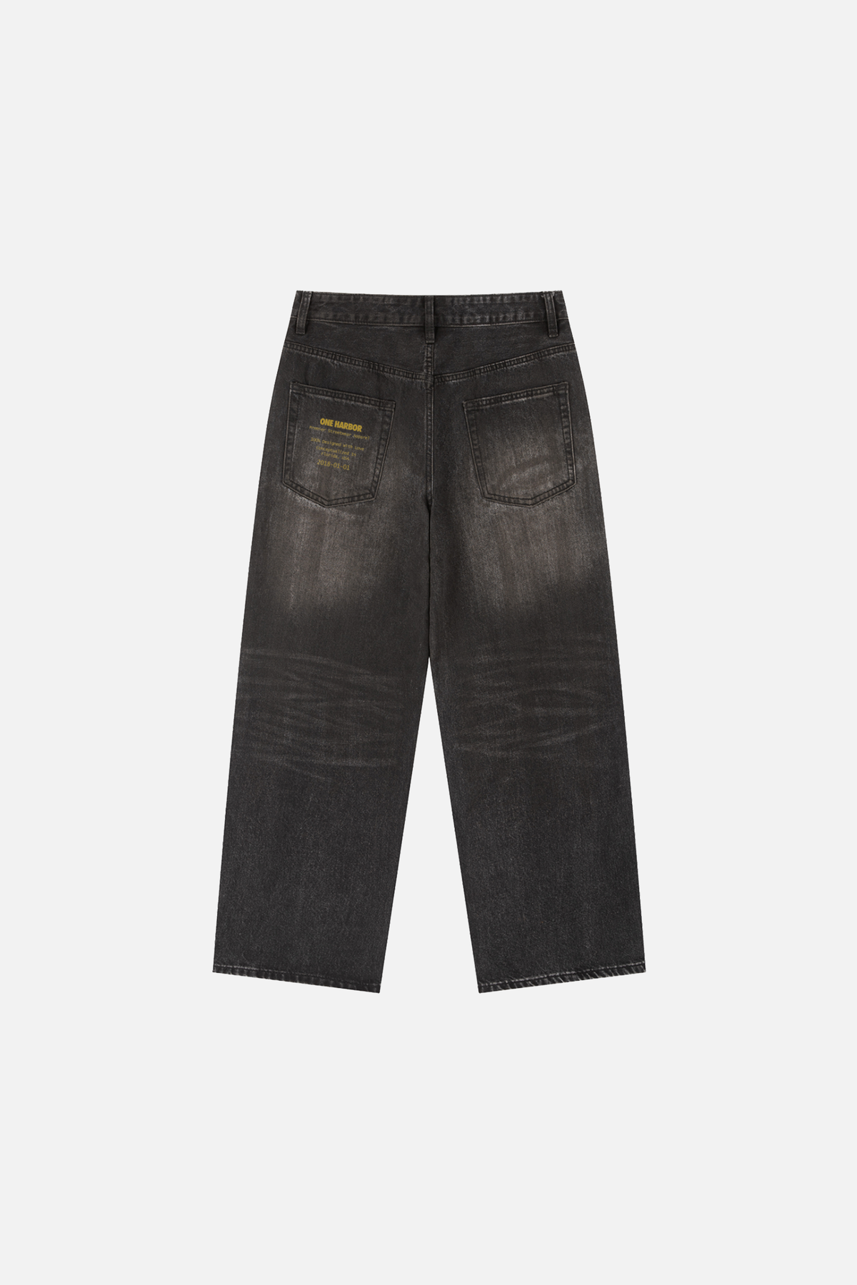 Vintage Wash Heavyweight Denim Jeans