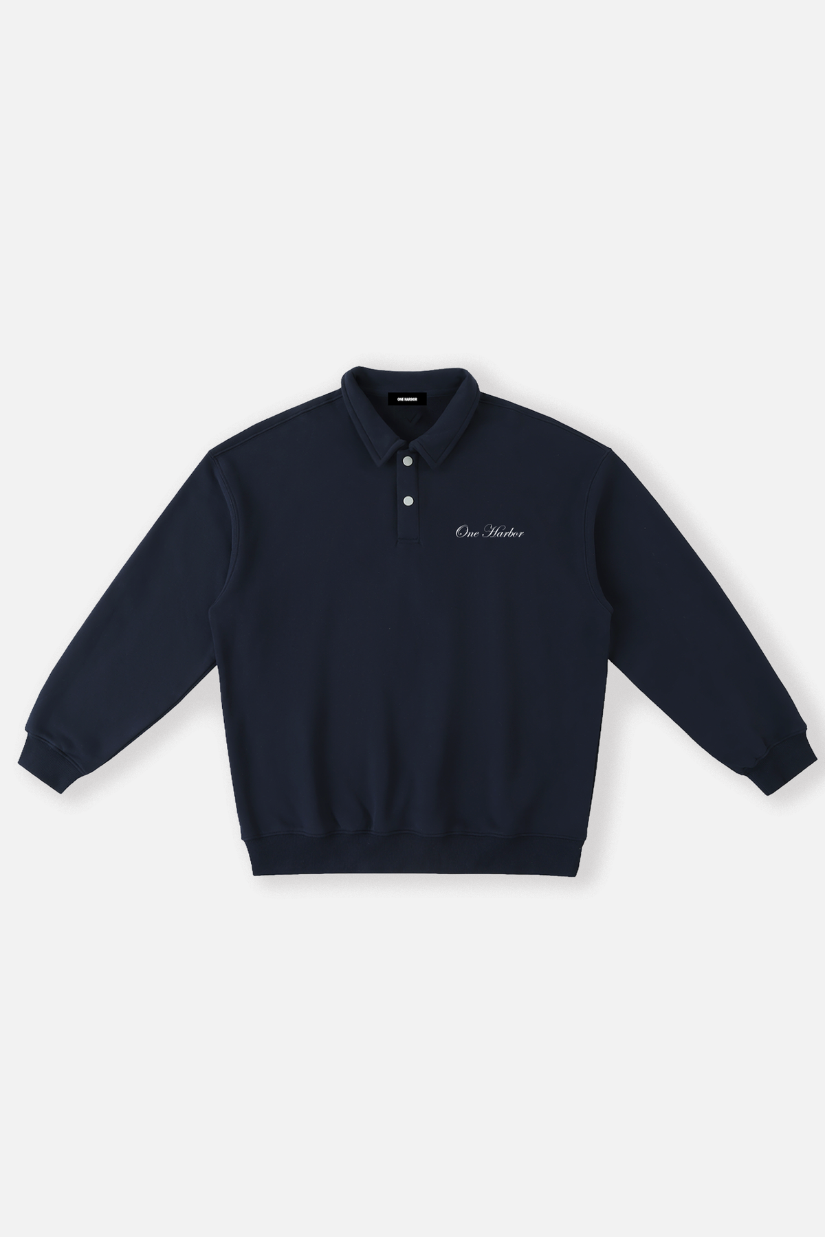Heavyweight Polo-Collar Sweatshirt