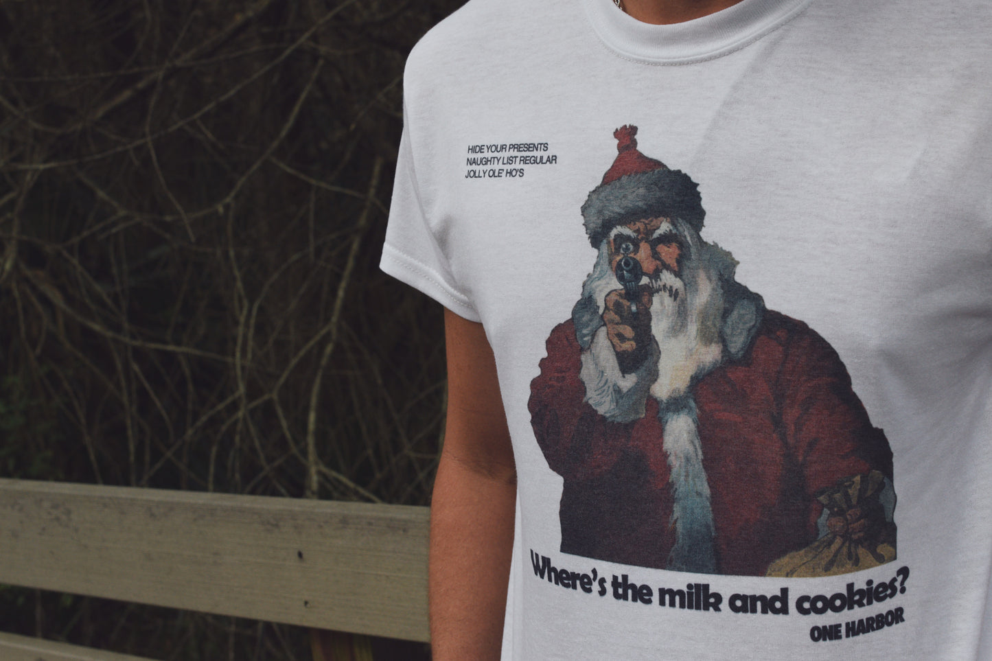 ONE HARBOR Stickup Santa Tee