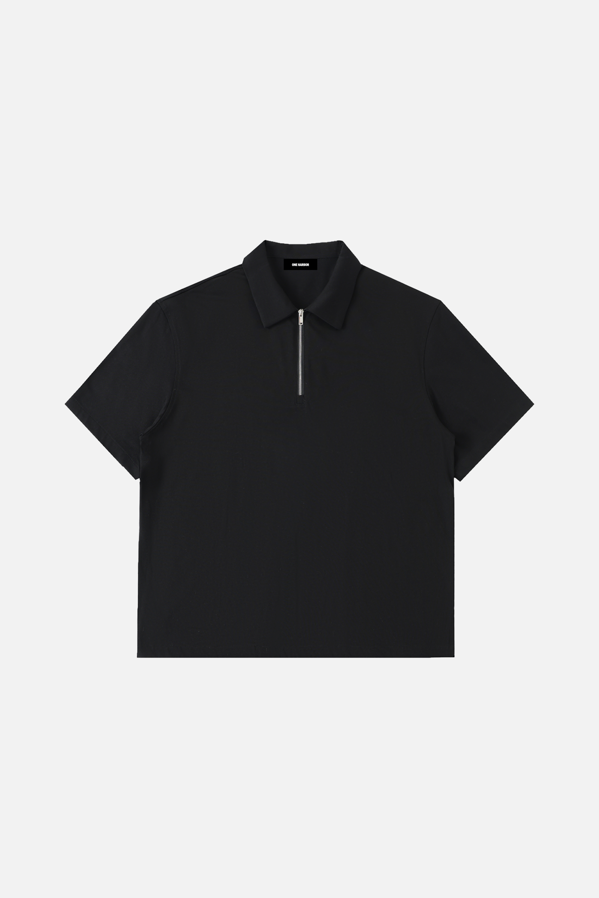 Half-Zip Cotton Polo Shirt
