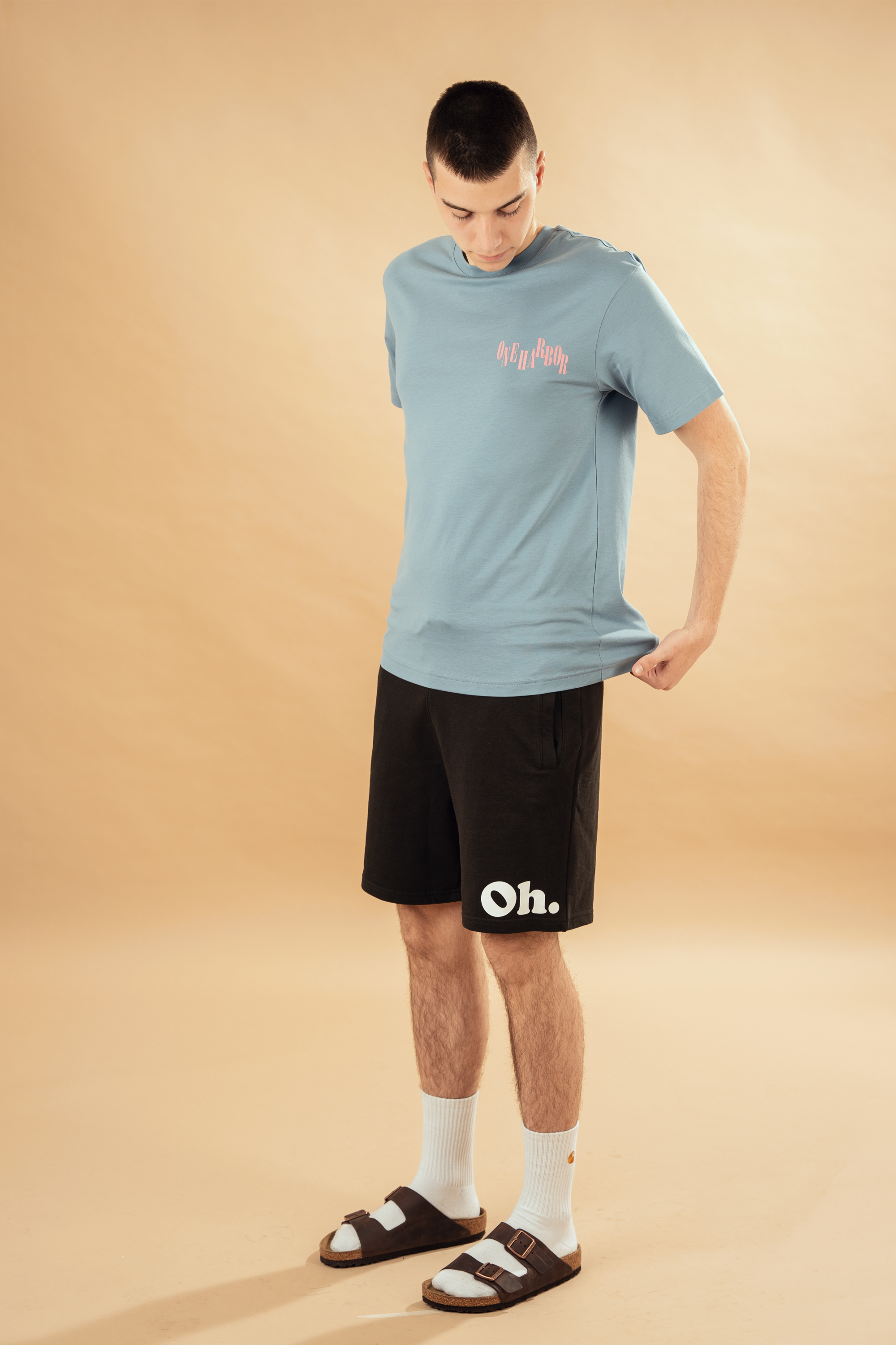 One Harbor Classic Logo Shorts - Black side