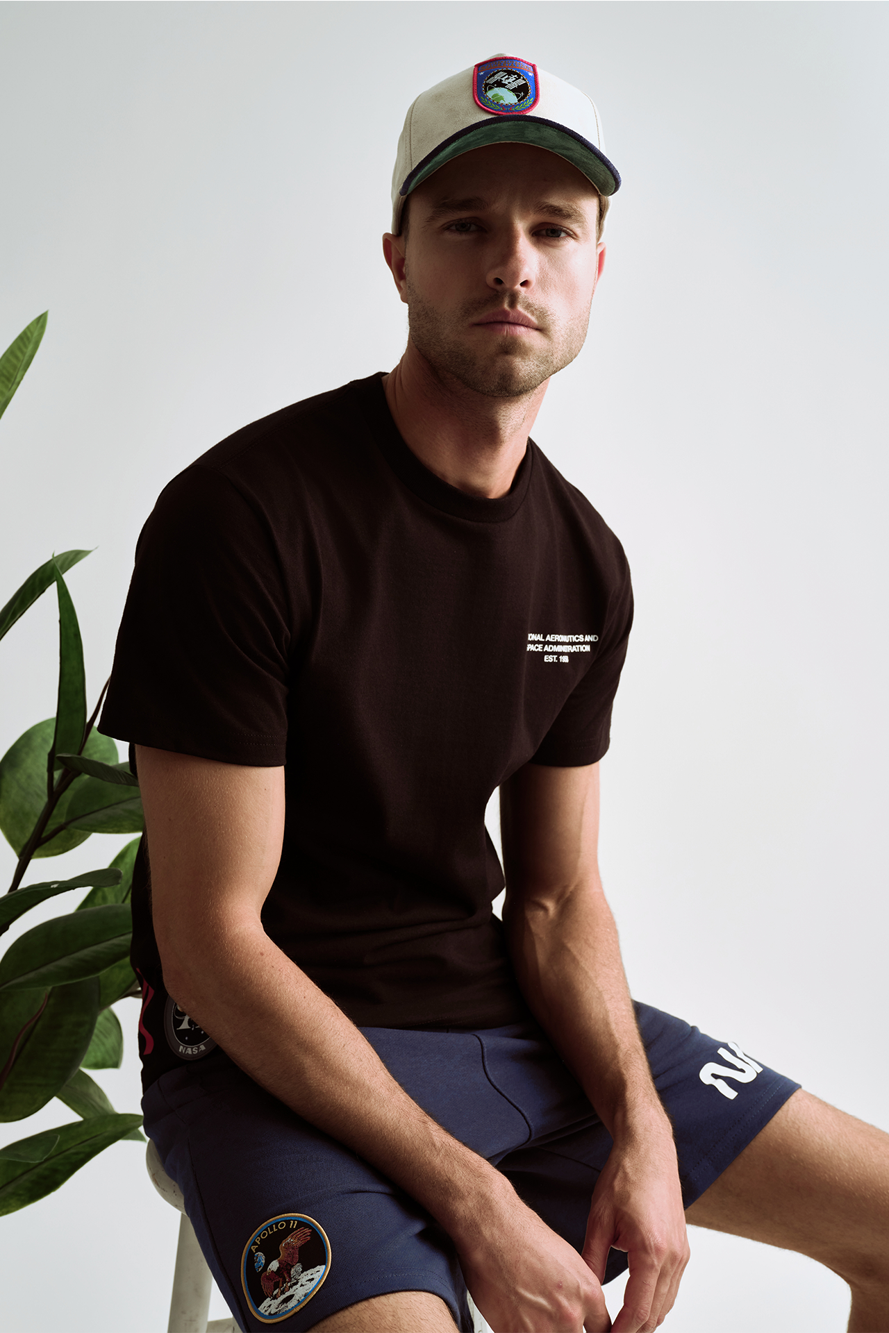 NASA Printed T-Shirt (Black)