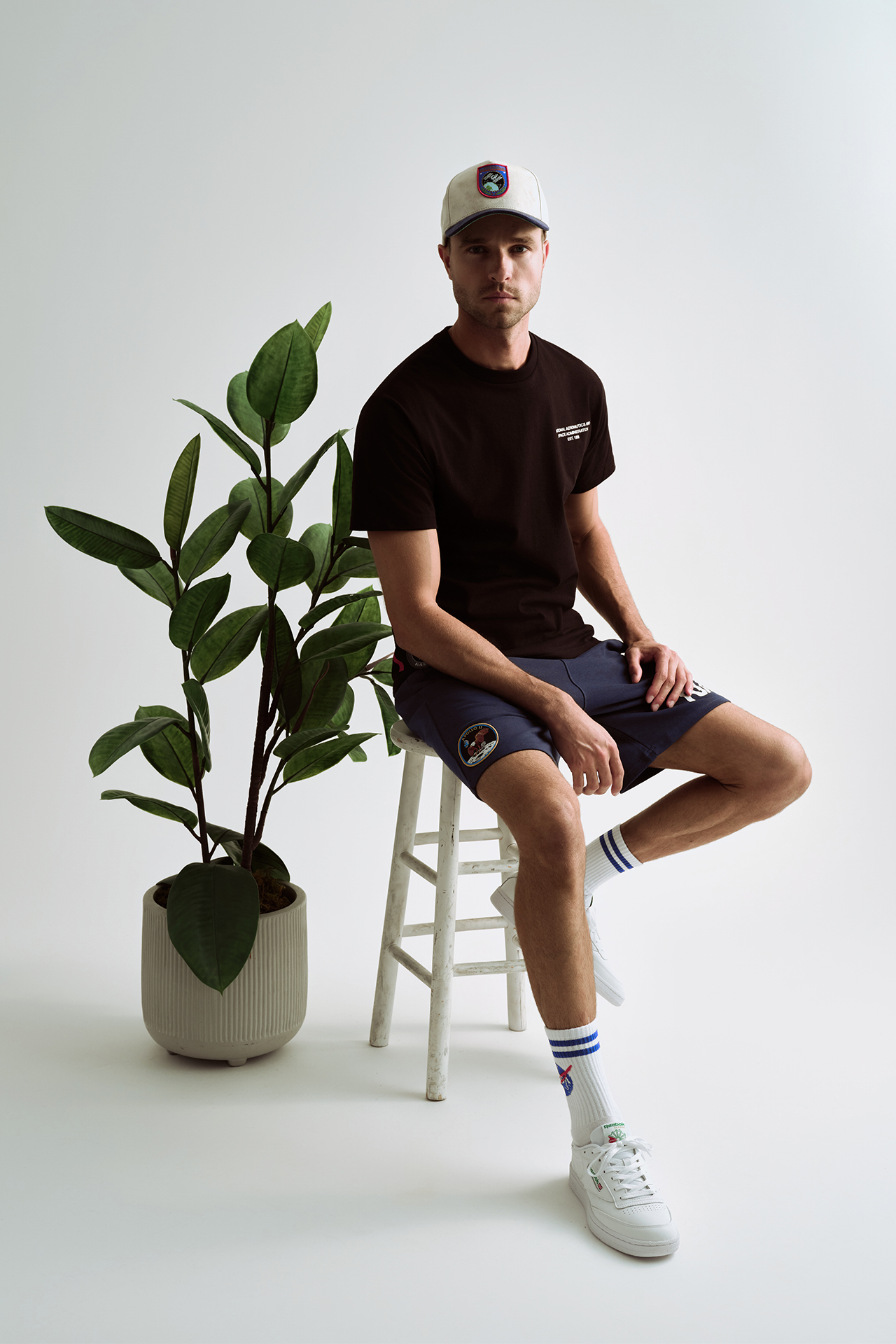 NASA Printed T-Shirt (Black)