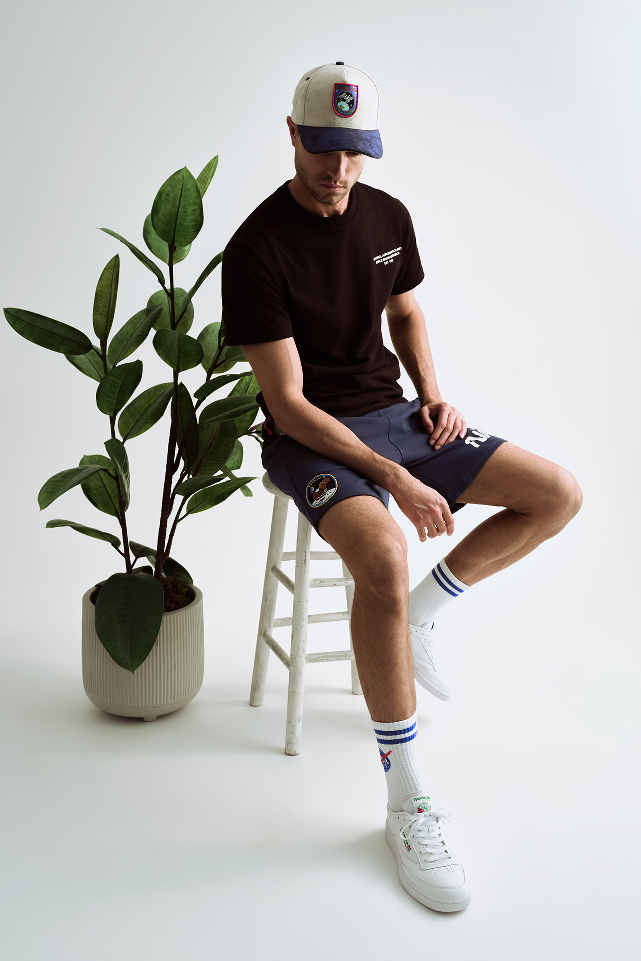 NASA Printed T-Shirt (Black)