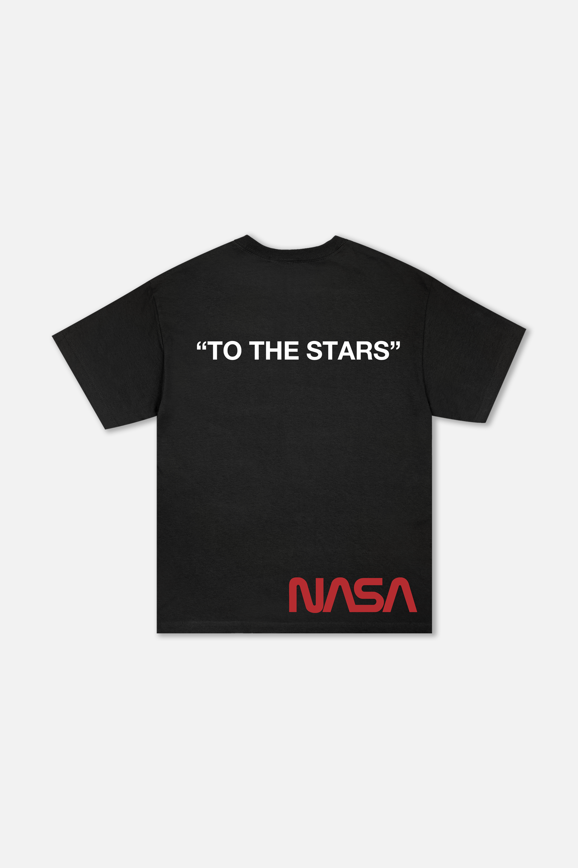 NASA Printed T-Shirt Black - back