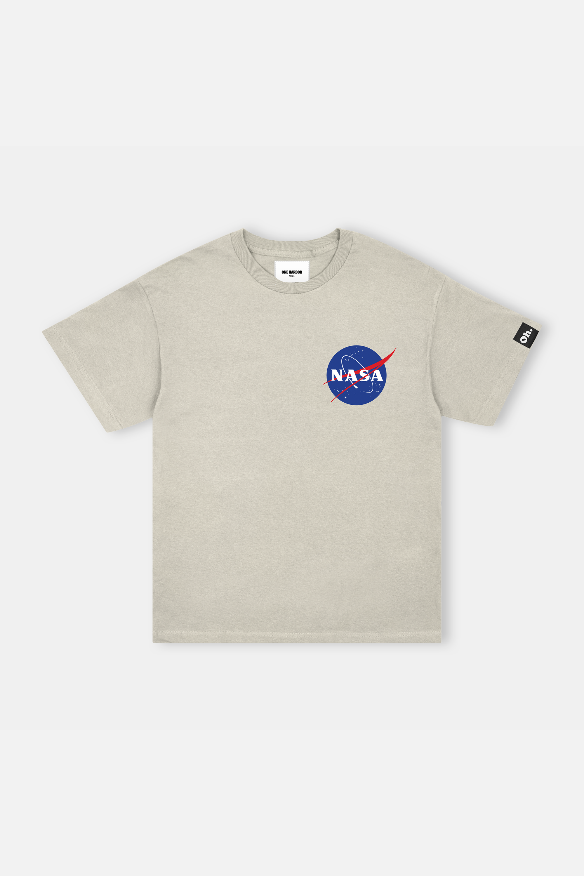 NASA Printed T-Shirt Cream - front