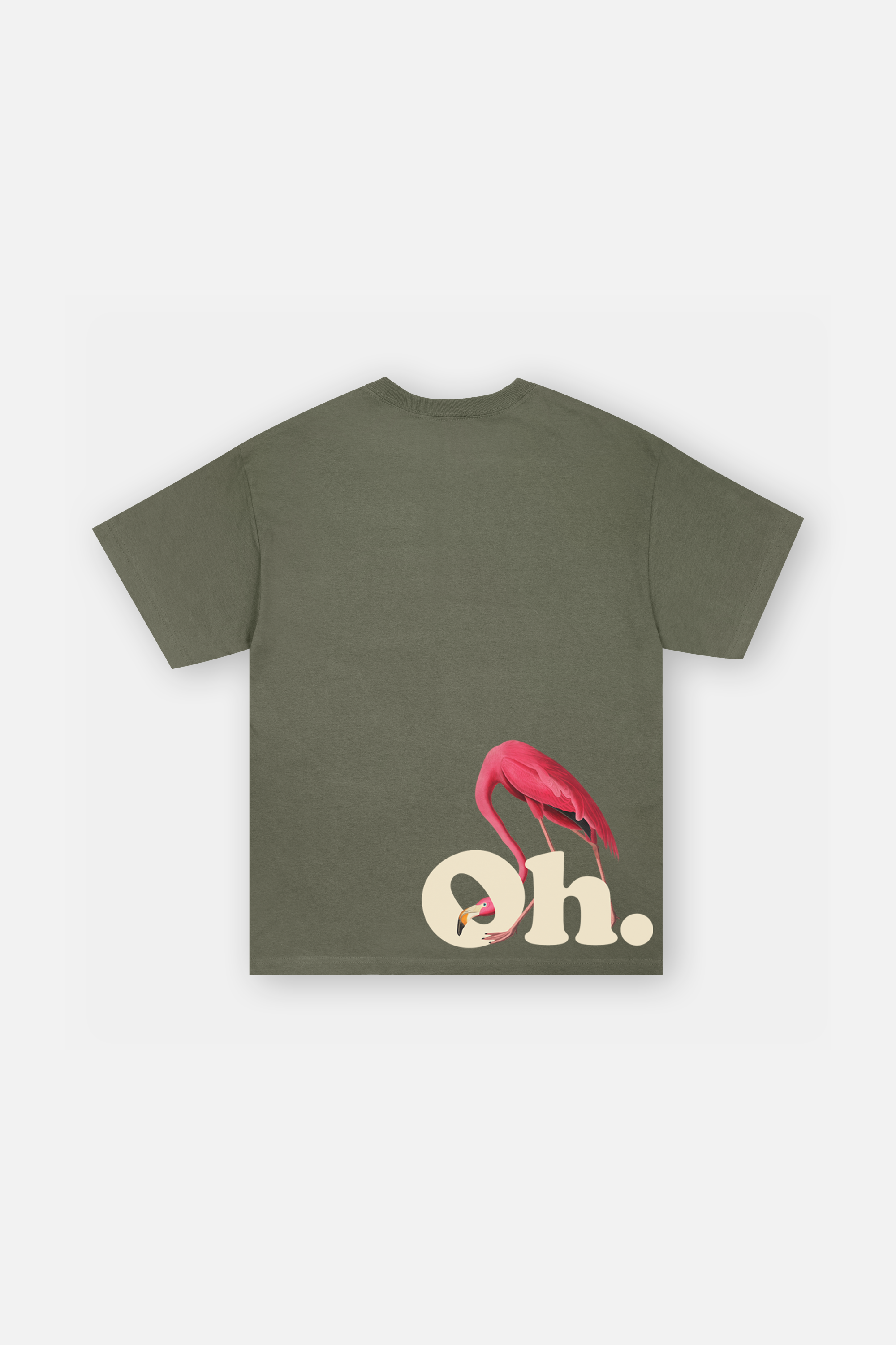 One Harbor Flamingo Tee - back view
