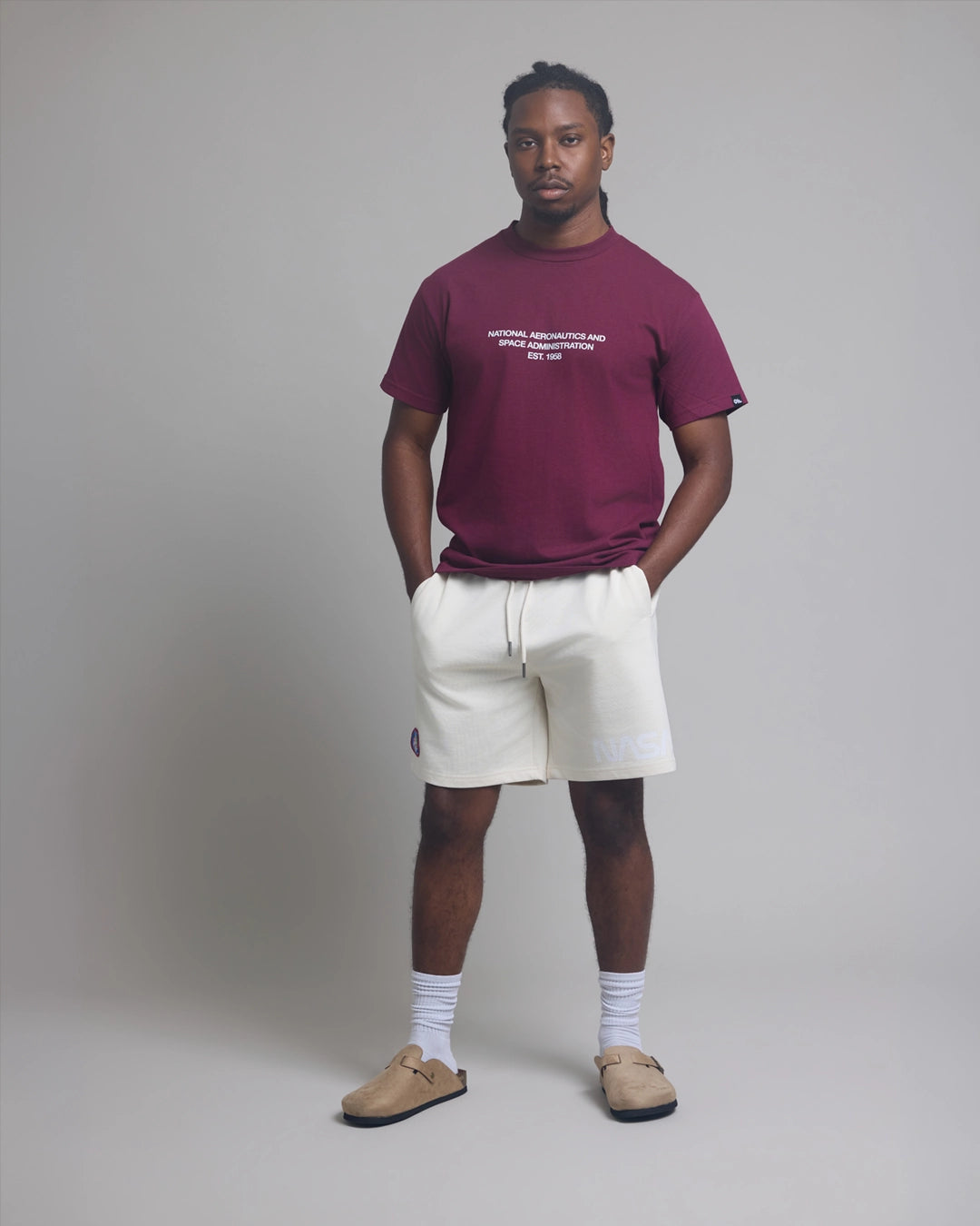 NASA Printed Shorts (Natural)