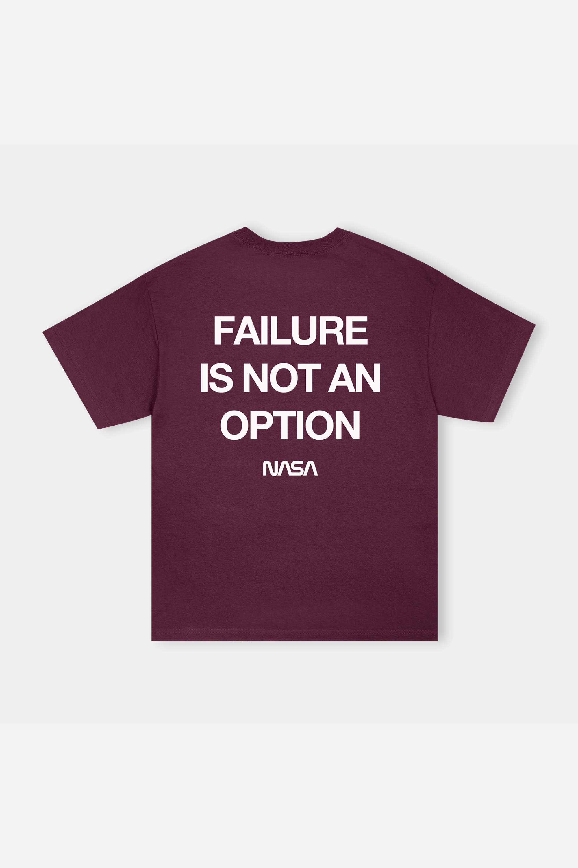 NASA Printed T-Shirt Maroon - back