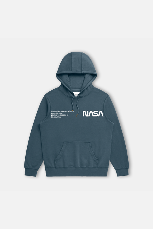 NASA Printed Hoodie (Seaside Blue)