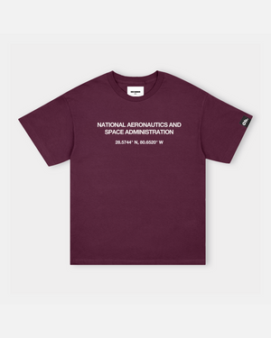 NASA Printed T-Shirt (Maroon)
