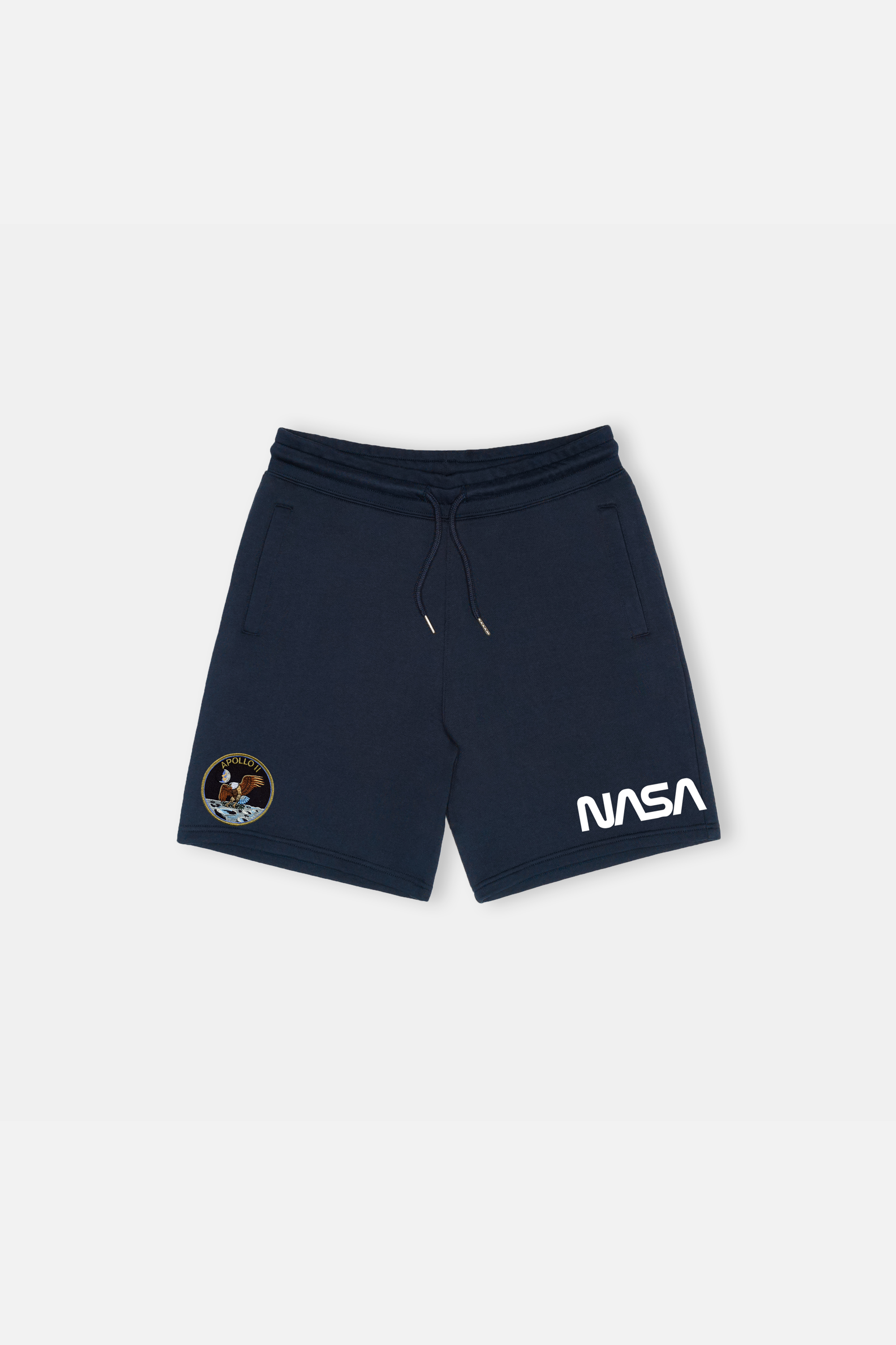 NASA Printed Shorts Navy Blue - front