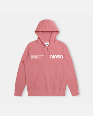 NASA Printed Hoodie (Rosewood)