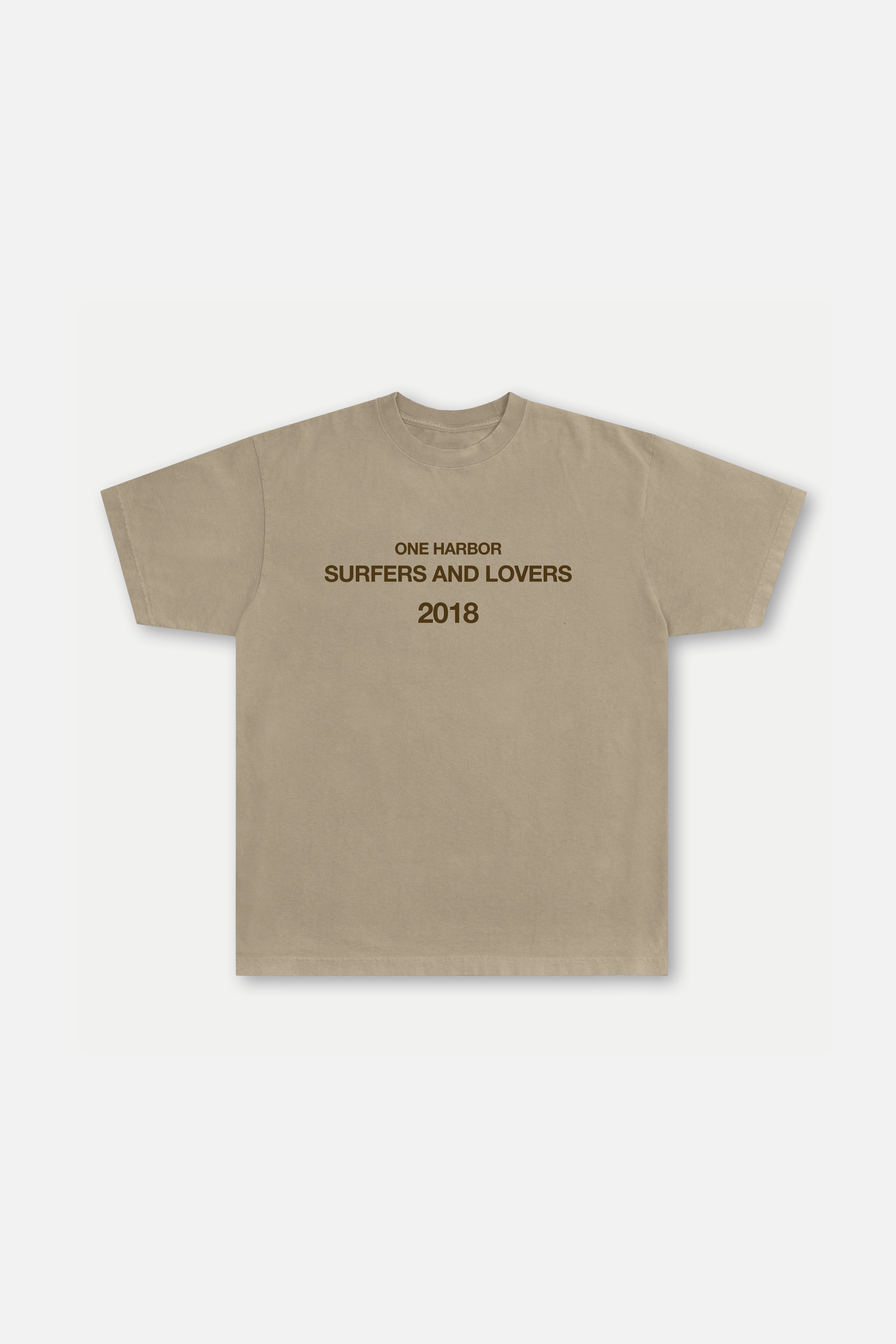 One Harbor Surfers and Lovers Tee - Sand